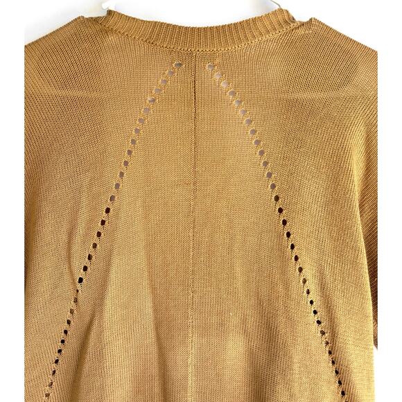 New York & Company Women's Cardigan Sweater Fringe Open Front Long Sleeve XS - Picture 6 of 6